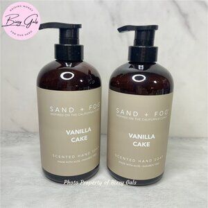 2 Pk SAND + FOG VANILLA CAKE Scented HAND SOAP